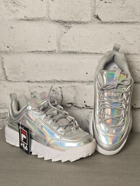 Fila Disruptor Holographic Sneakers Youth 4 Womens 6 NWTFila Disruptor style sne